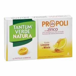 TANTUM VERDE NATURA 15 PASTIGLIE GOMMOSE LIMONE & MIELE