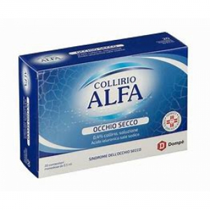 COLLIRIO ALFA OCCHIO SEC 0,4% COLLIRIO, SOLUZIONE 20 CONTENITORI MONODOSE DA 0,5 ML