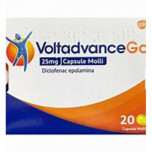 VOLTADVANCEGO 25 MG CAPSULE MOLLI 20 CAPSULE IN BLISTER PVC/PE/PVDC/AL