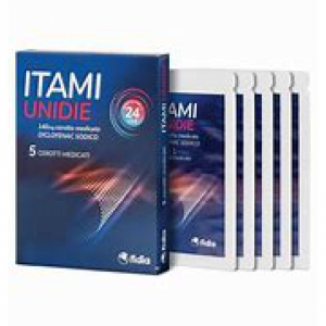 ITAMI UNIDIE 140 MG CEROTTO MEDICATO 5 CEROTTI IN BUSTINA CARTA/PE/AL/EAA