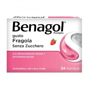 BENAGOL PASTIGLIE GUSTO FRAGOLA SENZA ZUCCHERO 24 PASTIGLIE