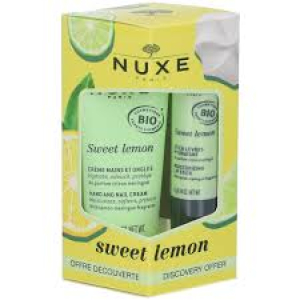 NUXE SWEET LEMON KIT STICK LEVRES 4 G + CREME MAIN 30 ML